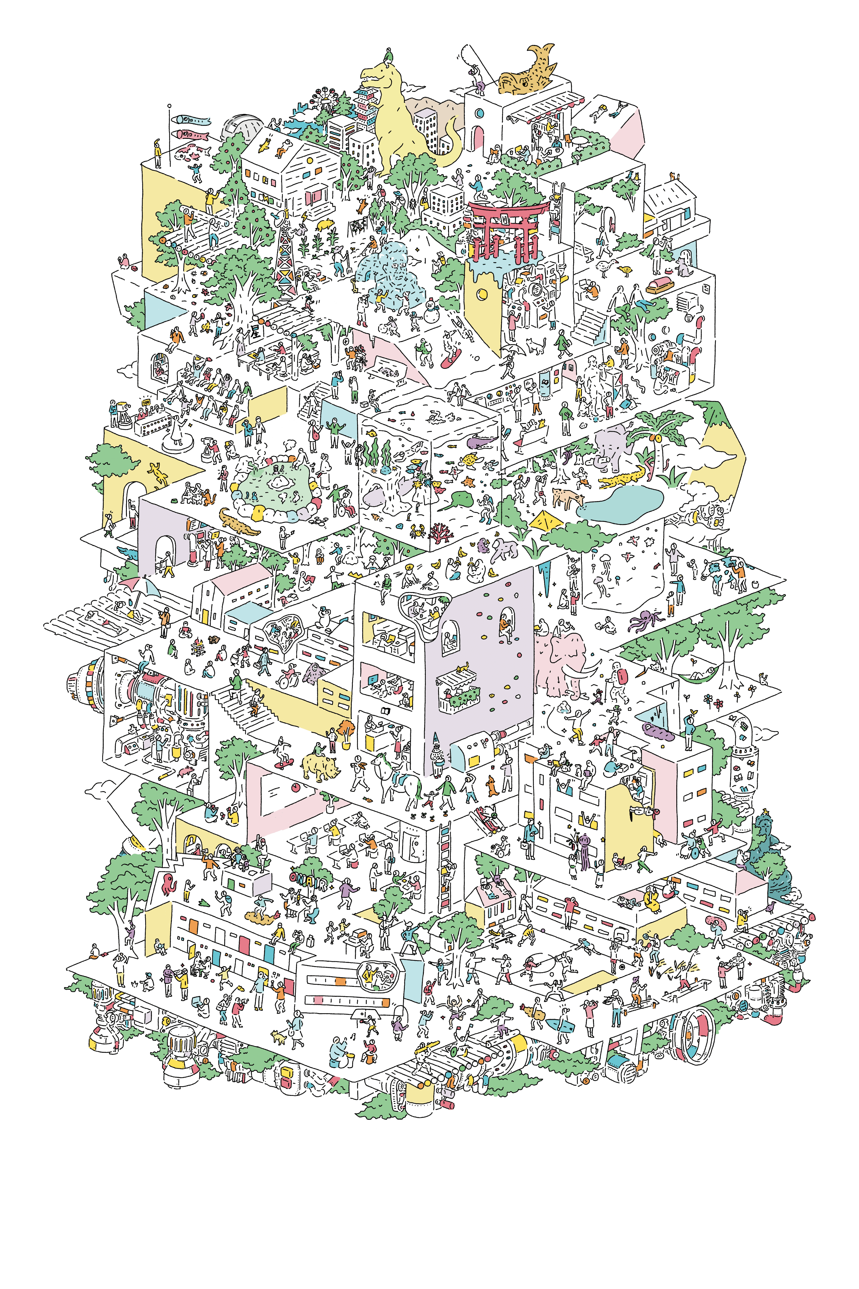 SEISAのいかだ内部解体図